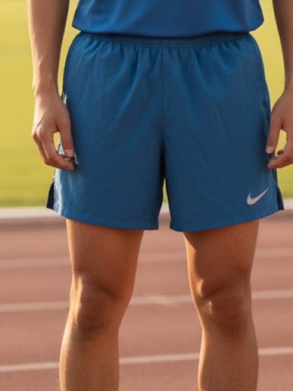 Nike Dri-FIT Men's Running Shorts Size Small Teal Blue Athletic A-50